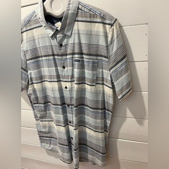 VOLCOM Striped Button-Up Shirt - - Size XL - NWT - Picture 6 of 7